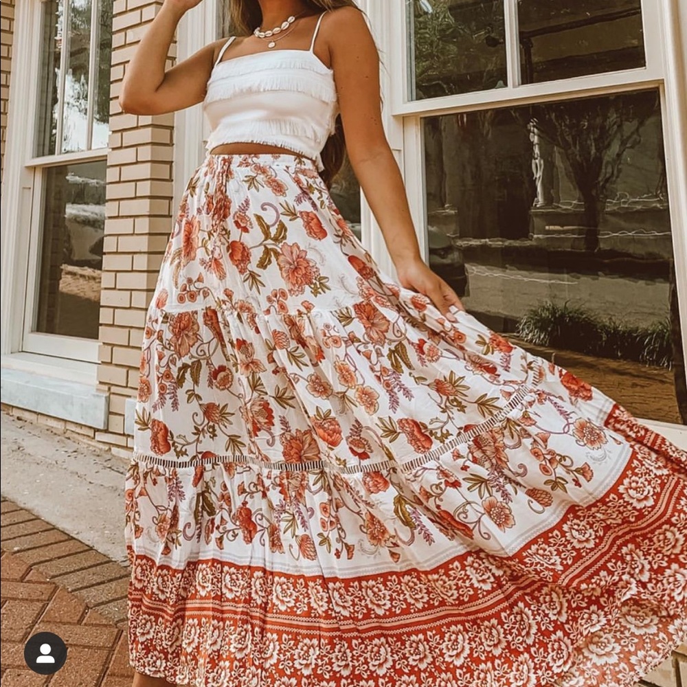 SHEFFIELD MAXI SKIRT WHITE
